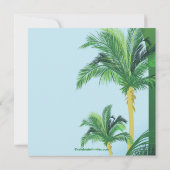 Tropische palmboom — drukproef kaart (Achterkant)