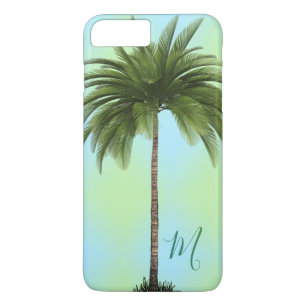 Tropische palmboom  Elegant Monogram Groen iPhone 8/7 Plus Hoesje