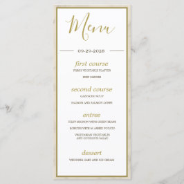 Tropische palmboom Elegante moderne rustieke bruil Menu