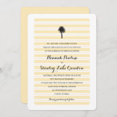 Tropische palmboom en -strepen | Weddenschap Kaart (Voorkant / Achterkant)