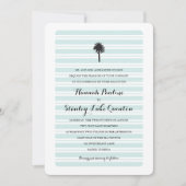 Tropische palmboom en -strepen | Weddenschap Kaart (Voorkant)