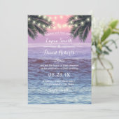 Tropische palmboom- en tekenstransport kaart (Staand voorkant)