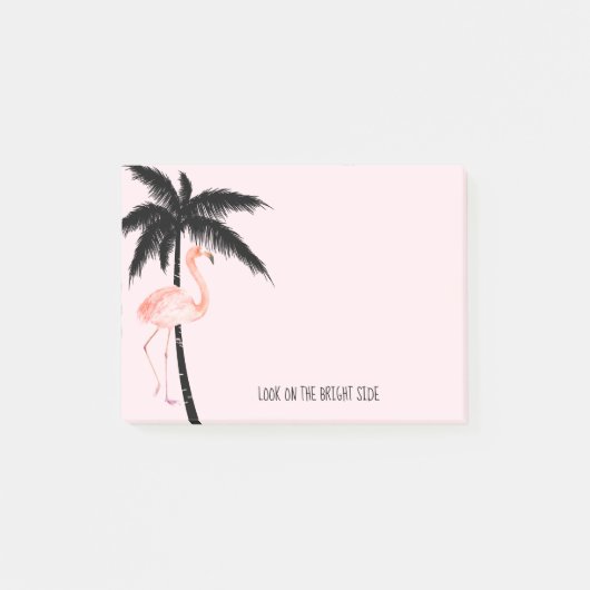 Tropische Palmboom Flamingo Post-it® Notes (Voorkant)