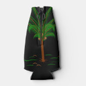 Tropische palmboom flesjeskoeler (Achterkant)