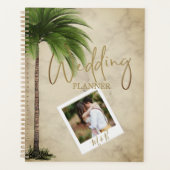 Tropische palmboom Foto van Elegant Gold Wedding Planner (Voorkant)