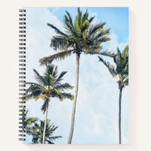 Tropische Palmboom Fotografie Notitieboek Kust