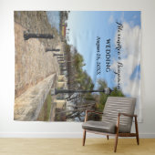 Tropische palmboom fotohokje achtergrond voor brui wandkleed (In Situ (horizontaal))