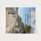 Tropische palmboom fotohokje achtergrond voor brui wandkleed (Voorkant (horizontaal))