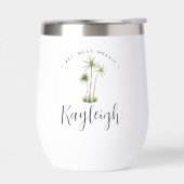 Tropische palmboom gepersonaliseerd vrijgezellenfe (Links)