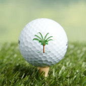 Tropische palmboom golfballen (Insitu Shirt)