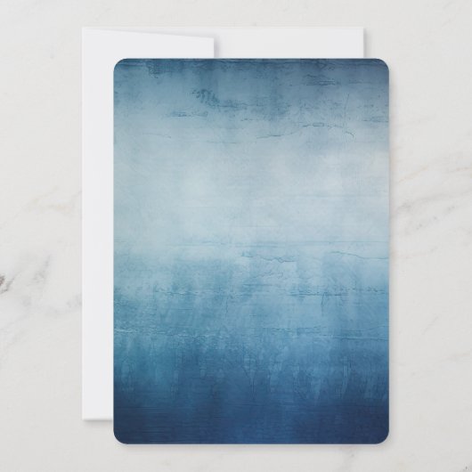 Tropische palmboom grijsblauw bruids douche kaart (Achterkant)