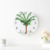 Tropische palmboom grote klok (Huis)