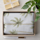 Tropische Palmboom Huwelijk Tissuepapier (Geschenk)