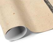  tropische palmboom in de Retro - Sjabloon van de  Cadeaupapier (Rol Hoek)