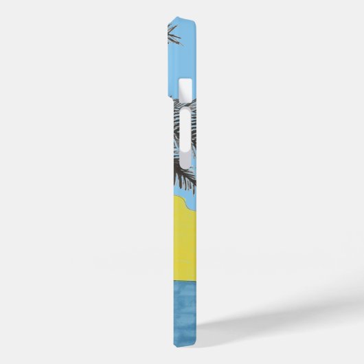 Tropische palmboom iPhone case (Achterkant / Links)