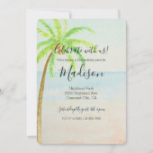 Tropische palmboom kaart (Voorkant)