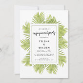 Tropische palmboom kaart (Voorkant)