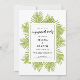 Tropische palmboom kaart