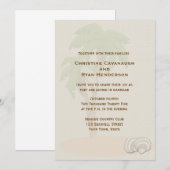 Tropische palmboom kaart (Voorkant / Achterkant)