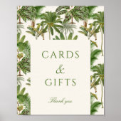 Tropische Palmboom Kaarten & Geschenken Poster (Voorkant)