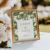  Tropische Palmboom Kaarten & Geschenken Poster