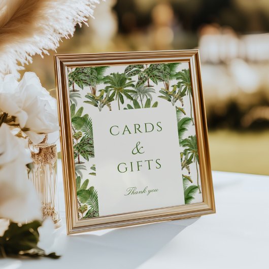  Tropische Palmboom Kaarten & Geschenken Poster