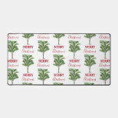 Tropische palmboom Kerstvakantie Bureaumat (Voorkant)