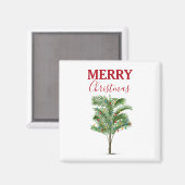Tropische palmboom Kerstvakantie Magneet (Voorkant / Achterkant)