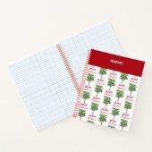 Tropische palmboom Kerstvakantie Notitieboek (Binnen)