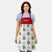 Tropische palmboom Kerstvakantie Schort (Gedragen)