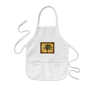 tropische palmboom kinder schort