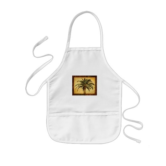 tropische palmboom kinder schort (Voorkant)