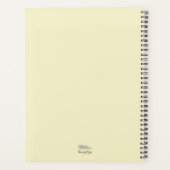 Tropische palmboom kleurig origineel schilderij planner (Achterkant)