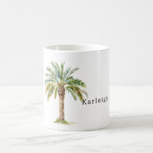 Tropische palmboom koffiemok