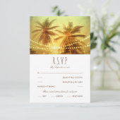 Tropische palmboom Koord licht strandwieg RSVP (Staand voorkant)