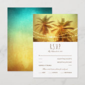 Tropische palmboom Koord licht strandwieg RSVP (Voorkant / Achterkant)