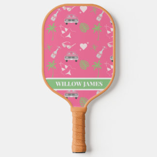 Tropische palmboom Landenclub Pickleball Paddle