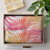 Tropische palmboom Leaf Summer Sunset Tissuepapier (Geschenk)