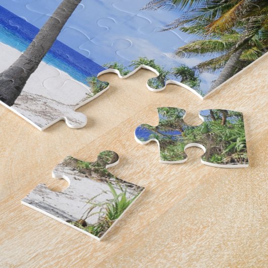 Tropische palmboom legpuzzel (Zijkant)