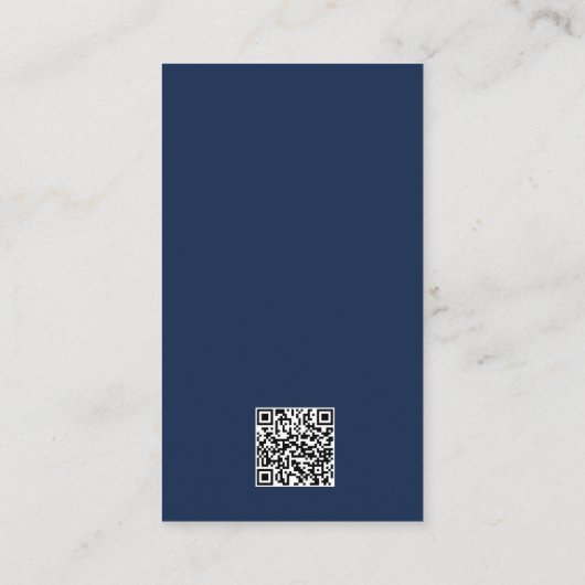 Tropische palmboom Marine Blauw Bruiloft Website Informatiekaartje (Achterkant)