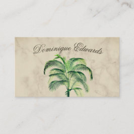 Tropische palmboom, marmer Professional Visitekaartje