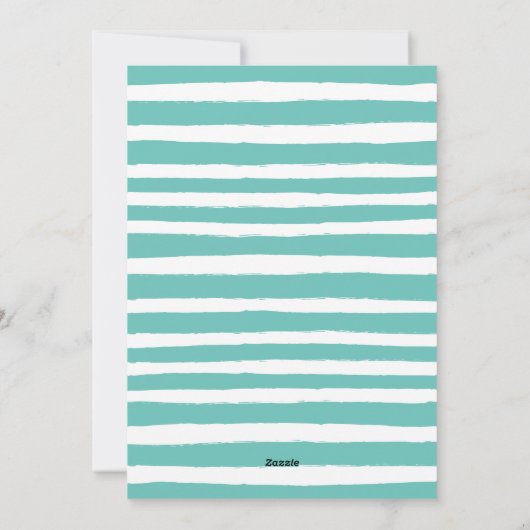 Tropische palmboom Mele Kalikimaka foto Feestdagenkaart (Achterkant)