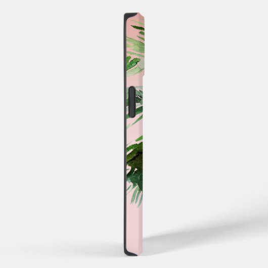 Tropische palmboom met blindroze Case-Mate iPhone case (Achterkant / Rechts)