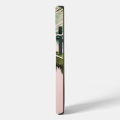 Tropische palmboom met blindroze Case-Mate iPhone case (Achterkant / Links)