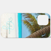Tropische palmboom met driepuntsband Case-Mate iPhone case (Achterkant (horizontaal))