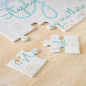 Tropische palmboom met driepuntsband legpuzzel (Zijkant)