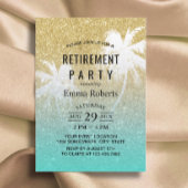 Tropische palmboom met hoge pensionering Modern Go Kaart