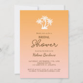 Tropische palmboom Modern minimalistisch Vrijgezel Kaart (Voorkant)