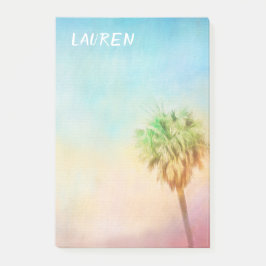 tropische palmboom natuur kunst personaliseert aan post-it® notes