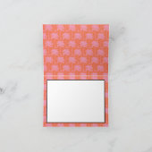 Tropische palmboom nautische dank u Florida Bedankkaart (Binnen)